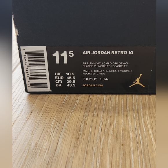 Jordan 10 city edition (London) w/ original box - Picture 6 of 16